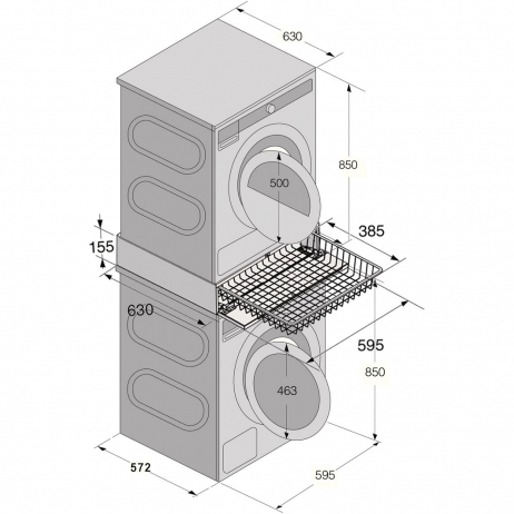 Домашняя прачечная Asko Style 11: W5096RG + T509HRG + HB150G