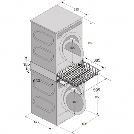 Домашняя прачечная Asko Style + 7: W7096XW + T709HUW + HB150W