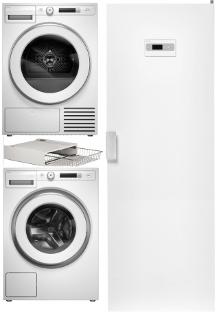 Домашняя прачечная Asko Classic 6: W1084BW + T108HBW + HB150W + DC7784V.W